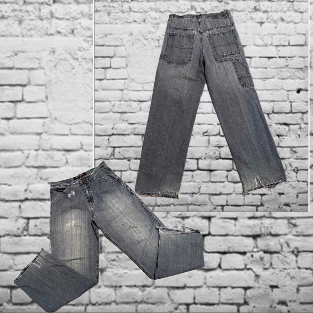 Paco Jeans Denim Baggy 1990’s Vintage Medium Wash Distressed Size 34/34 Men’s